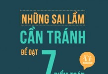 7 điểm Toán và những sai lầm cần tránh