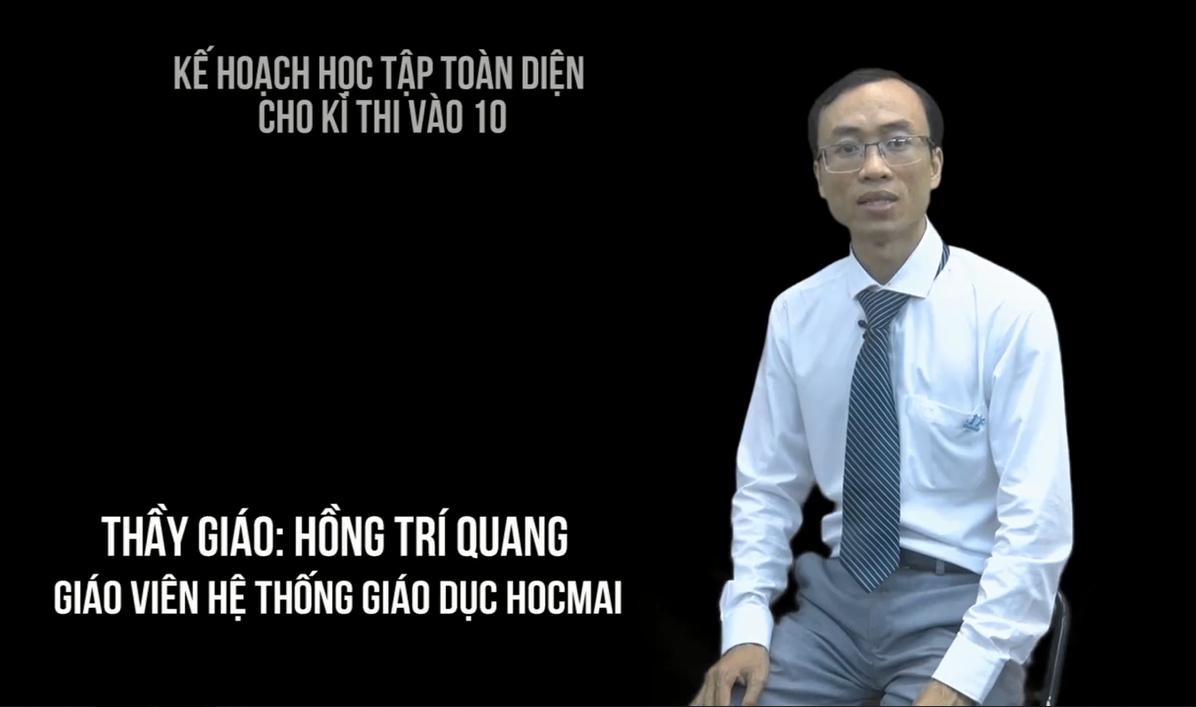 Hình ảnh thầy Hồng Trí Quang trong video Tư vấn kế hoạch Bj88games cool phiên bản mới toàn diện cho kì thi vào 10
