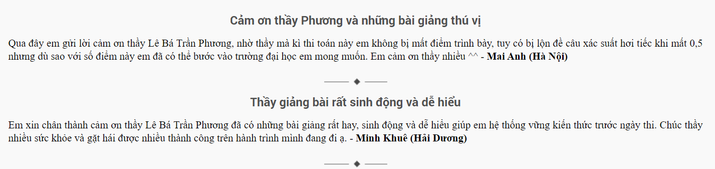 Link Không Chặn, Cược Thả Ga BJ88 nhận xét về thầy Lê Trần Bá Phương