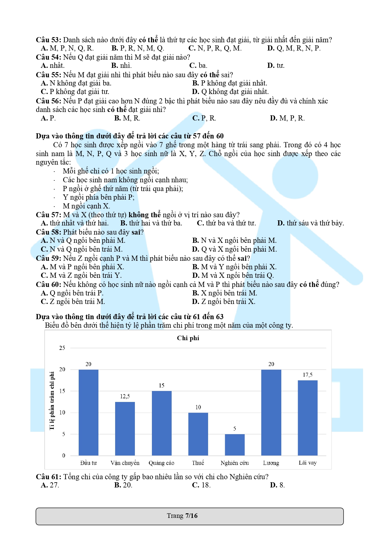 Đề đánh giá năng lực 2021